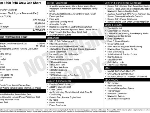 New 2026 RAM 1500 RHO AWD/4WD image 4