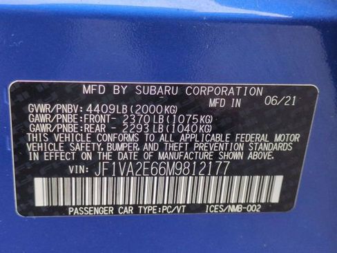 Used 2021 Subaru WRX STI AWD/4WD image 33