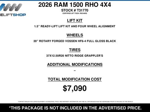 Used 2026 RAM 1500 RHO image 2