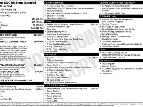 Used 2023 RAM 1500 Big Horn w/ Trailer Tow Group AWD/4WD image 35