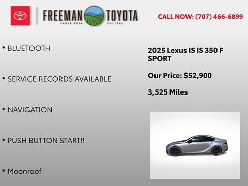 Used 2025 Lexus IS 350 F Sport w/ Navigation Package RWD image 9