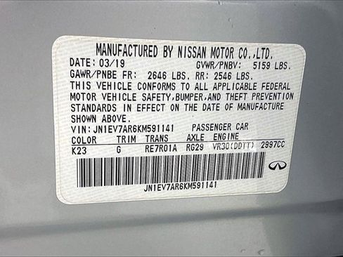 Used 2019 INFINITI Q50 Signature Edition w/ Cargo Package (L96) image 34