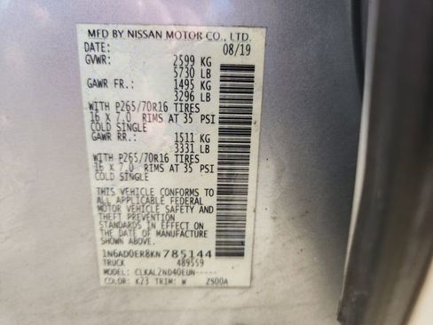 Used 2019 Nissan Frontier SV image 31