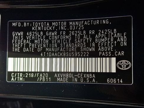 Used 2025 Toyota Camry LE FWD image 28