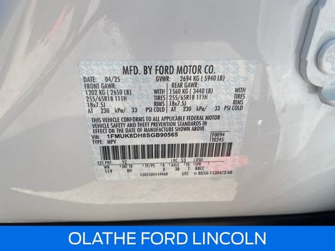 Certified 2025 Ford Explorer Active AWD/4WD image 20