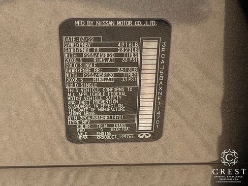 Certified 2022 INFINITI QX50 Luxe w/ Appearance Package image 31