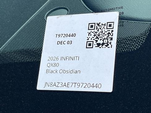 Certified 2026 INFINITI QX80 Pure w/ Cargo Package AWD/4WD image 30