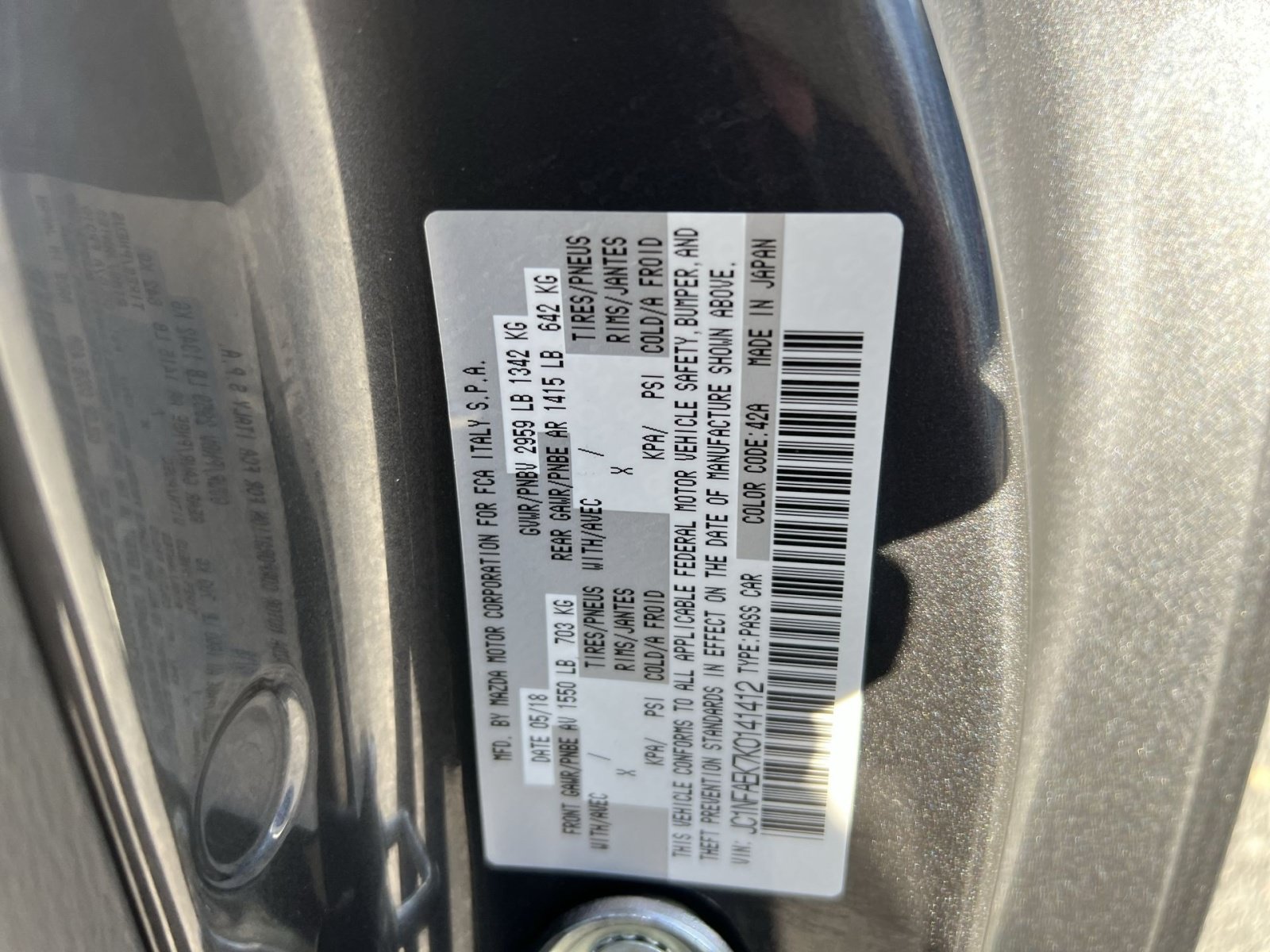 Used 2019 FIAT 124 Spider Lusso w/ Navigation & Sound Group RWD image 26