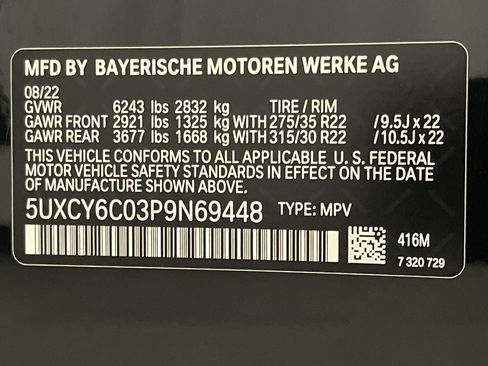 Certified 2023 BMW X6 xDrive40i w/ M Sport Package AWD/4WD image 25
