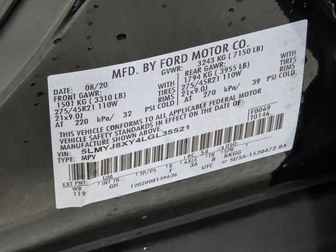 Used 2020 Lincoln Aviator Grand Touring w/ Elements Package Plus AWD/4WD image 23