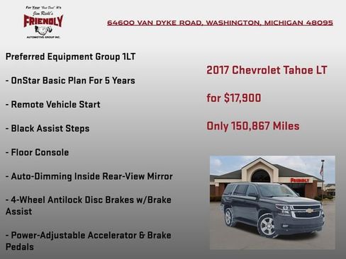 Used 2017 Chevrolet Tahoe LT w/ Luxury Package image 10
