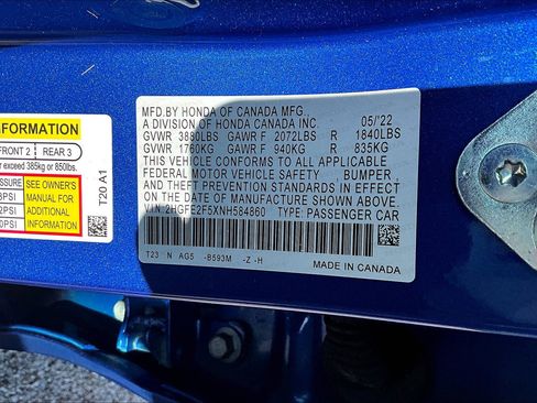 Used 2022 Honda Civic Sport image 4