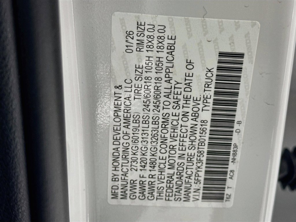 Used 2026 Honda Ridgeline RTL image 45