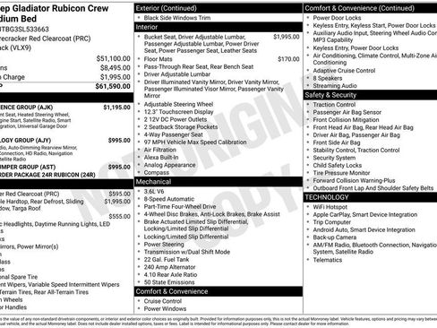 New 2025 Jeep Gladiator Rubicon w/ Convenience Group image 38