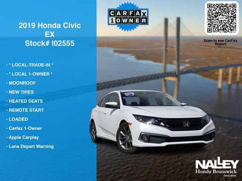 Certified 2019 Honda Civic EX image 7