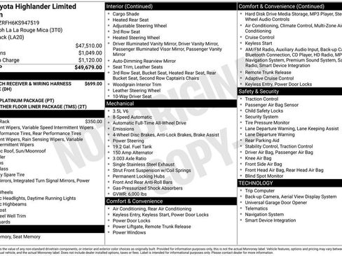 Used 2019 Toyota Highlander Limited Platinum image 3