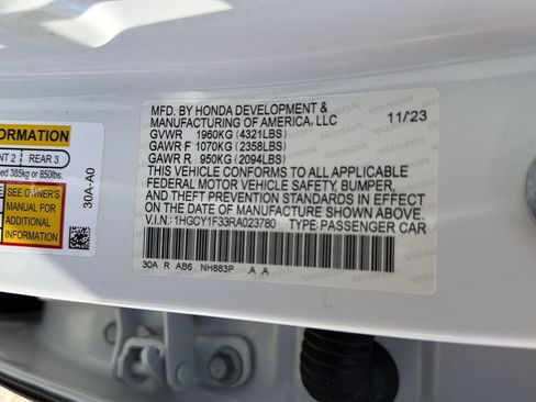 Used 2024 Honda Accord EX image 36