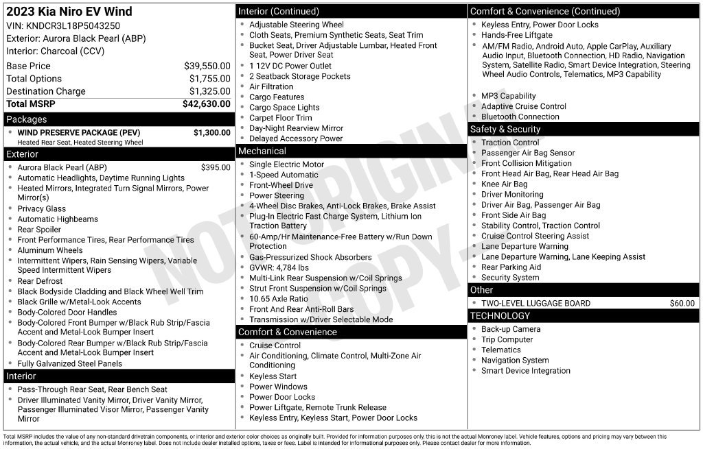 Used 2023 Kia Niro Wind w/ Wind Preserve Package FWD image 18