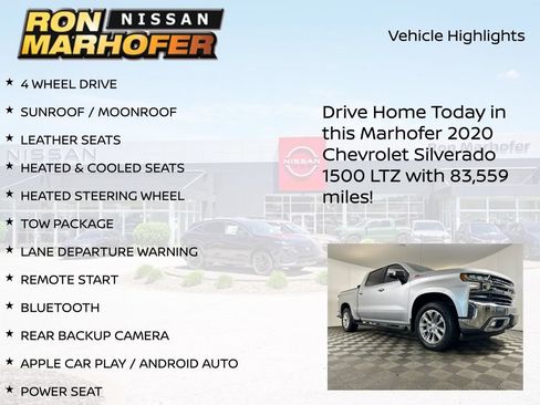 Used 2020 Chevrolet Silverado 1500 LTZ AWD/4WD image 15