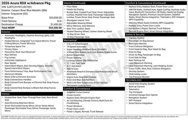 Certified 2026 Acura RDX w/ Advance Package AWD/4WD image 26