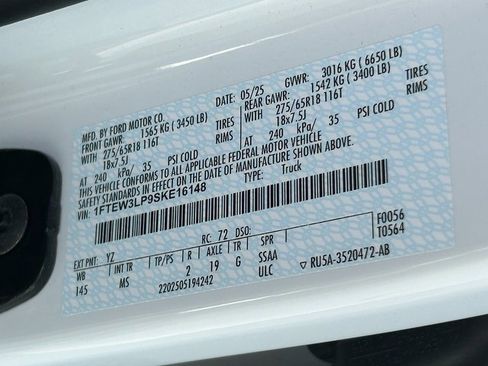 Used 2025 Ford F150 XLT w/ Equipment Group 301A Standard image 34