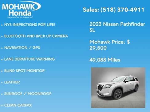 Used 2023 Nissan Pathfinder SL w/ SL Premium Package AWD/4WD image 3