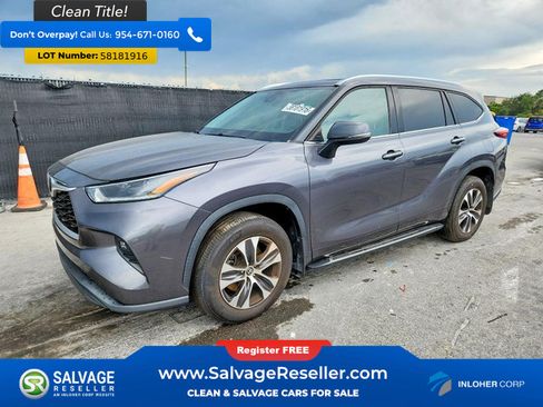 Used 2021 Toyota Highlander XLE AWD/4WD image 1