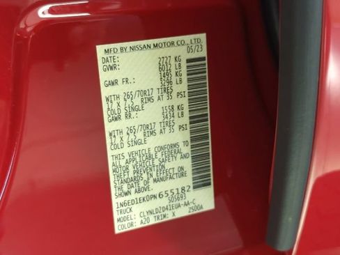 Certified 2023 Nissan Frontier PRO-4X w/ Technology Package AWD/4WD image 30