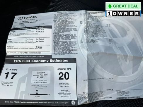 Used 2012 Toyota FJ Cruiser 4WD w/ Upgrade Pkg image 26