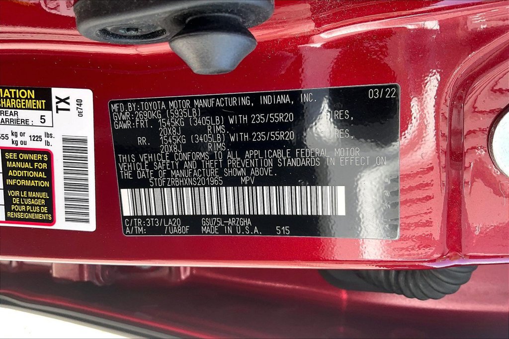 Used 2022 Toyota Highlander Platinum AWD/4WD image 19
