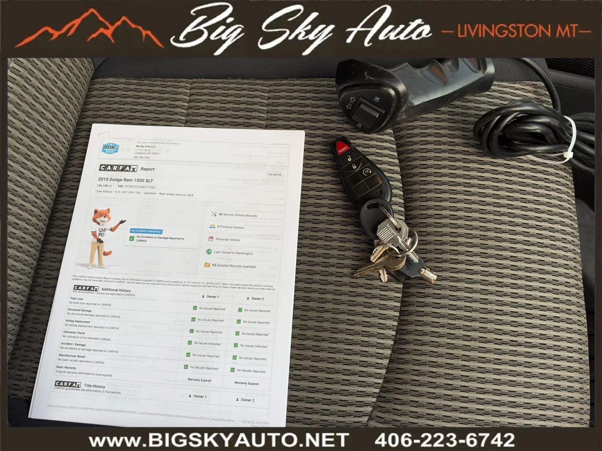 Used 2010 Dodge Ram 1500 Truck SLT w/ Big Horn Regional Pkg AWD/4WD image 26