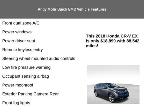 Used 2018 Honda CR-V EX image 8