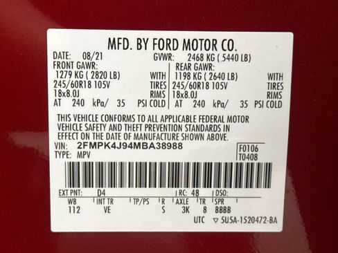 Used 2021 Ford Edge SEL w/ Convenience Package AWD/4WD image 24