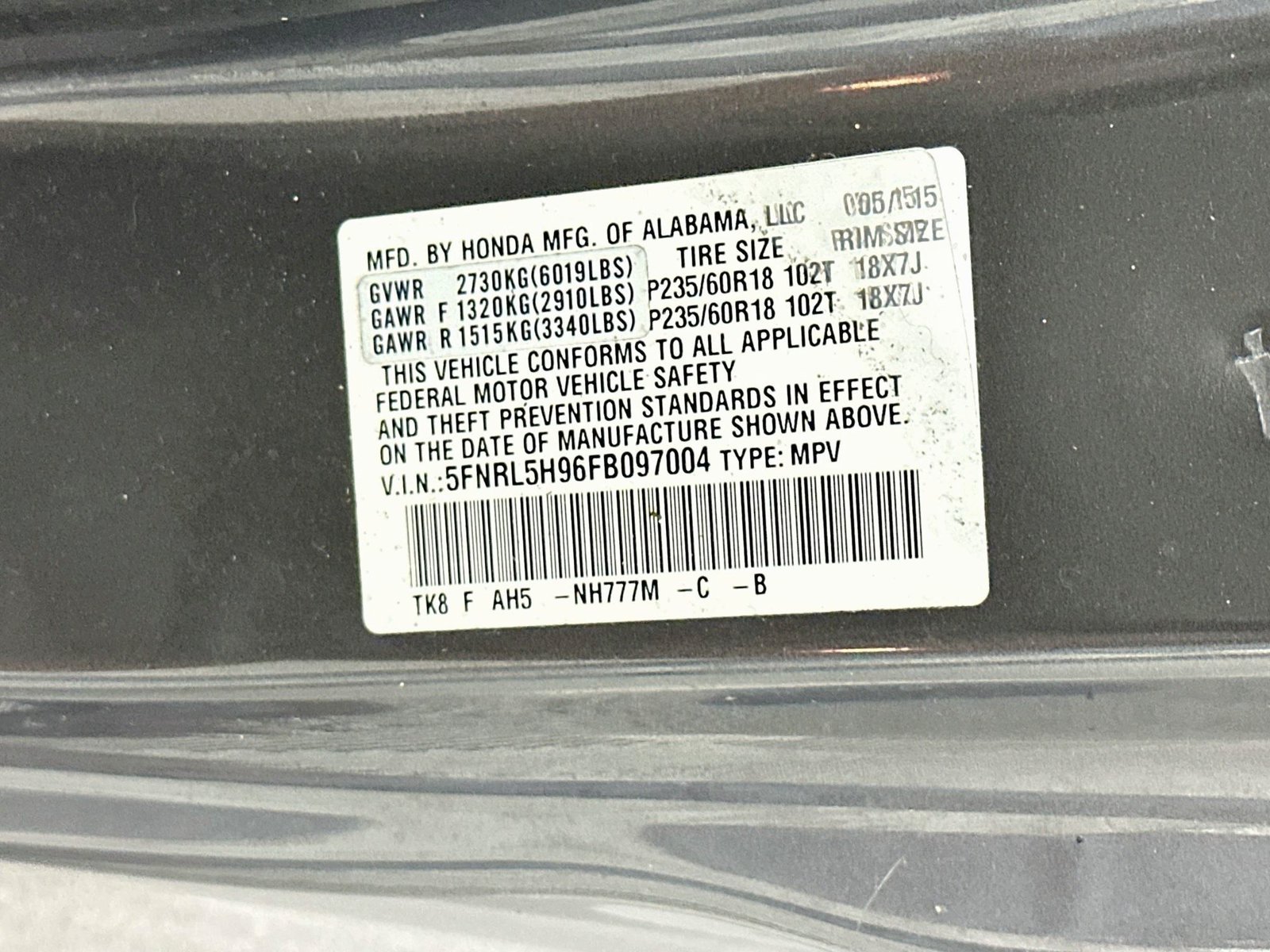 Used 2015 Honda Odyssey Touring image 37