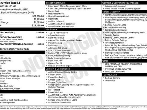 Used 2024 Chevrolet Trax LT w/ Sunroof Package image 2