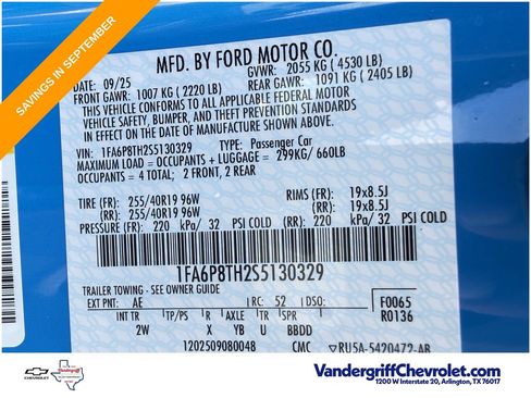 Used 2025 Ford Mustang Coupe RWD image 27