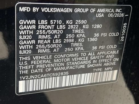 New 2026 Volkswagen Atlas SE FWD image 27