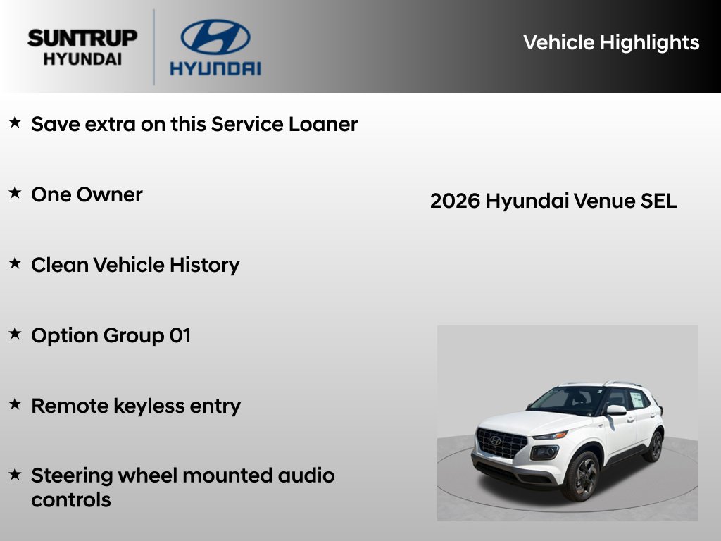 Used 2026 Hyundai Venue SEL FWD image 8