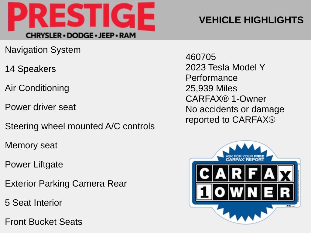 Used 2023 Tesla Model Y Performance AWD/4WD image 2