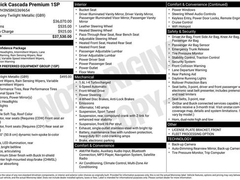 Used 2019 Buick Cascada Premium image 12