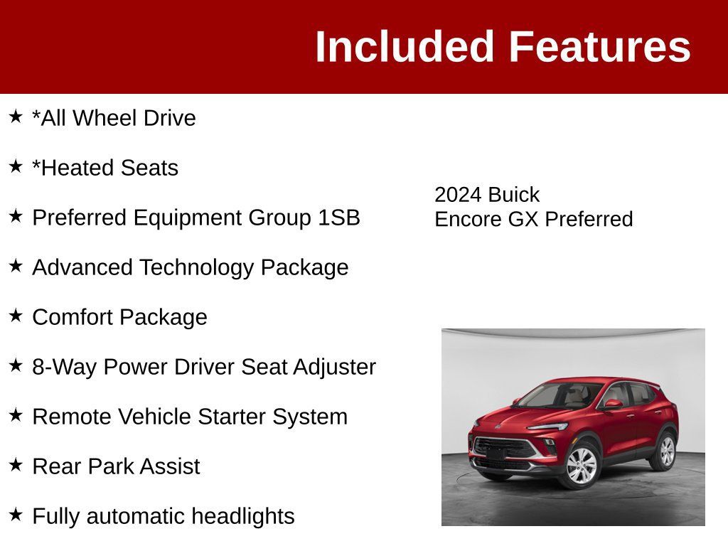 Used 2024 Buick Encore GX Preferred w/ Comfort Package AWD/4WD image 3