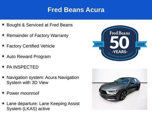 Used 2025 Acura TLX w/ Technology Package FWD image 3