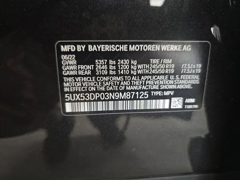 Certified 2022 BMW X3 xDrive30i w/ Convenience Package image 32