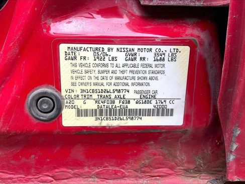 Used 2006 Nissan Sentra 1.8 S w/ (S04) 1.8S Special Editto Pkg FWD image 7