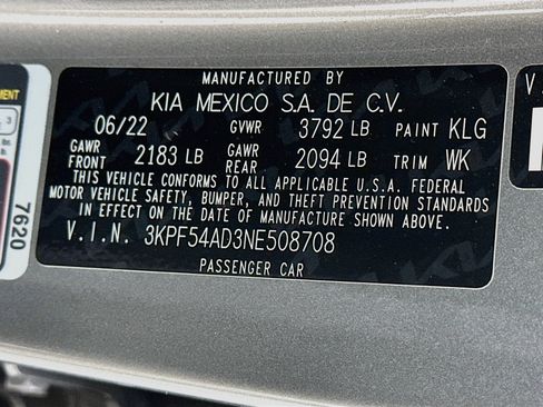 Used 2022 Kia Forte GT-Line w/ GT-Line Technology Package FWD image 12