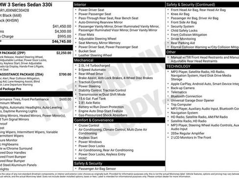 Used 2022 BMW 330i Sedan w/ Premium Package RWD image 7