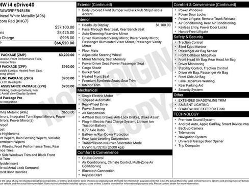 Used 2023 BMW i4 eDrive40 w/ M Sport Package RWD image 5