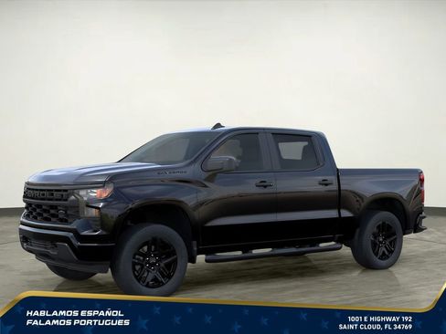 New 2026 Chevrolet Silverado 1500 Custom w/ Turbomax Blackout Package RWD image 3