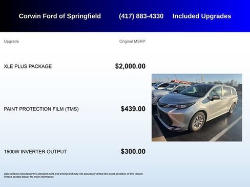 Used 2024 Toyota Sienna XLE w/ XLE Plus Package image 5