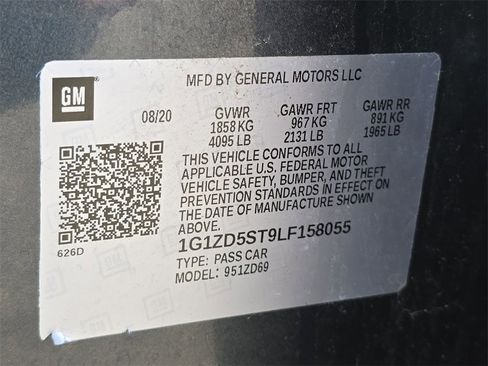 Certified 2020 Chevrolet Malibu LT w/ Leather Package image 35